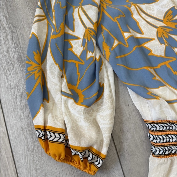 ✨NWT- White House Black Market VNK Smoked Mini Draped Floral Dress size large - Picture 9 of 12